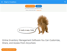 Tablet Screenshot of clearlyinventory.com